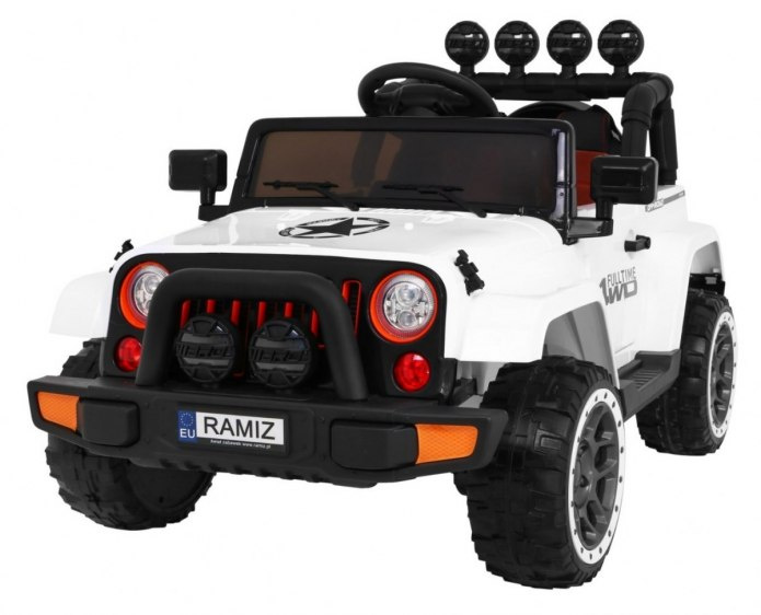 Dwuosobowy Jeep na akumulator dla dziecka biały